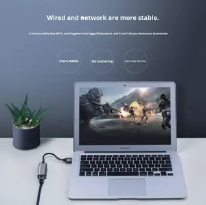 Adaptateur USB C vers Ethernet Gigabit <span class=keywords><strong>RJ45</strong></span> Convertisseur Réseau LAN pour Ordinateur Portable MacBook Pro Air, Commande en Gros Prix Bas - Product Image 3