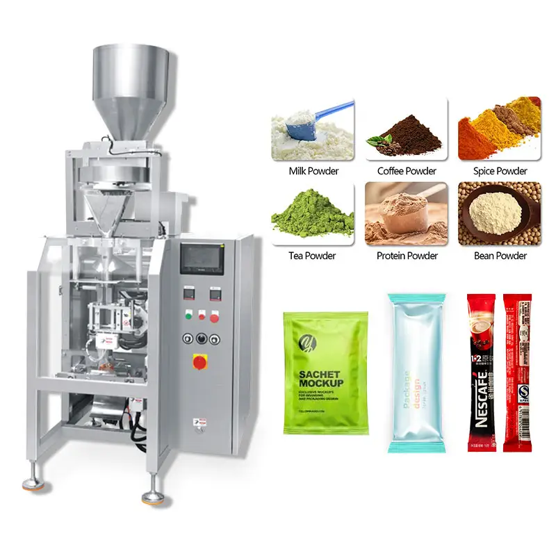 Automatic Banana Chips 4g 5g 10g Sugar Stick Plastic, Sachet Filling and Sealing Multi-Function Packaging Machines