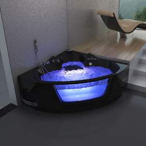 Baignoire en acrylique blanche de luxe pour 2 personnes <span class=keywords><strong>Brando</strong></span>, design moderne, baignoire à remous avec robinet, oreillers, baignoires à remous en gros - Product Image 2