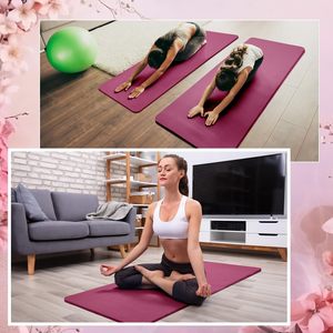 Ecoofit Tapete de Yoga Rectangular de Caucho Natural Ecológico de Lujo, Ultra Antideslizante, Color Verde Menta Turquesa, Tamaño Personalizado, 6 mm - Product Image 4