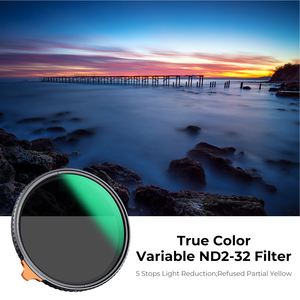 Filtre d'objectif ND variable K&F <span class=keywords><strong>Concept</strong></span> 49-82mm True <span class=keywords><strong>Color</strong></span> ND2-32 (1-5 Stops), filtre à densité neutre réglable avec 28 couches de revêtements - Product Image 2