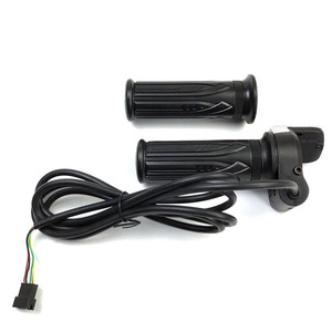 Poignées d'accélérateur <span class=keywords><strong>pour</strong></span> vélo électrique 36/48V, accélérateur rotatif <span class=keywords><strong>pour</strong></span> vélo électrique avec affichage de la puissance - Product Image 5