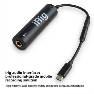 Adaptador de Interfaz de Audio para Guitarra <span class=keywords><strong>USB</strong></span>-<span class=keywords><strong>C</strong></span> <span class=keywords><strong>IRig</strong></span> para Grabación Móvil y Transmisión en Vivo - Product Image 3