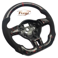 Volant en fibre de carbone pour Volkswagen Golf 6 MK6 MK7 Jetta Tiguan MK1 Passat CC Scirocco Beetle A5 Polo 6R