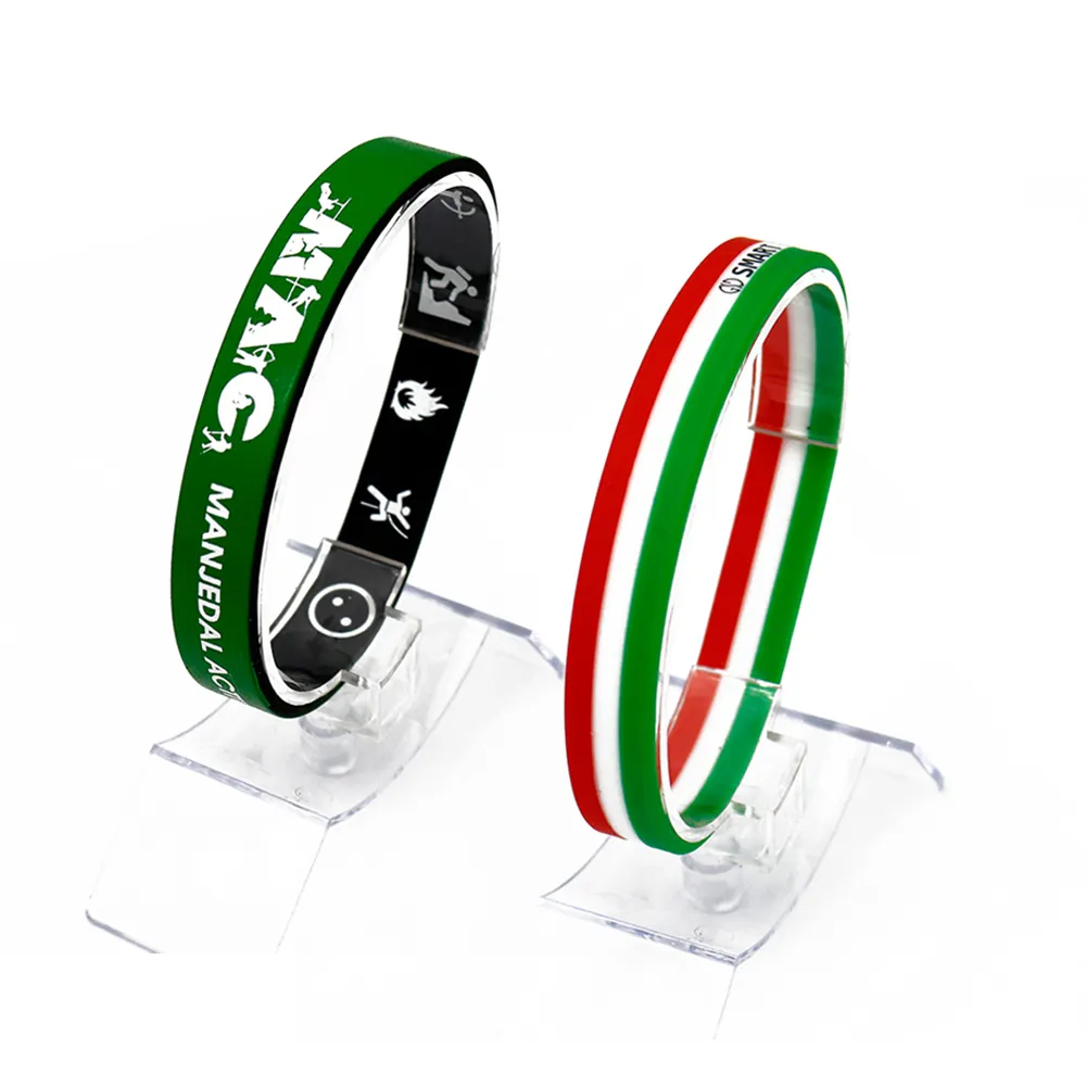 Custom concorso unisex regolabile in bianco del silicone cinturino in gomma braccialetto di pallacanestro sport wristband del silicone per adulti