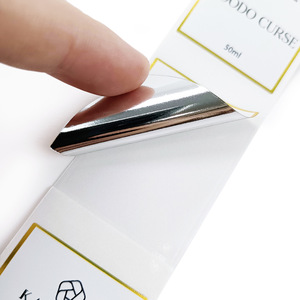 Tùy chỉnh mỹ phẩm riêng dính dập không thấm nước cuộn vàng lá nhãn dán Nước hoa chai thủy tinh logo nhãn - Product Image 3