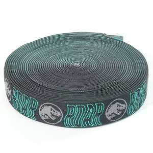 Bande élastique en nylon brodée à chevrons Aoya avec logo en relief <span class=keywords><strong>pour</strong></span> ceinture <span class=keywords><strong>de</strong></span> sous-vêtements, fabricant certifié GRS OEKO-TEX - Product Image 1