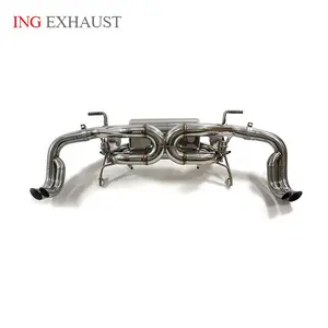 ING R8 Exhaust For Audi R8 Catback 2022 5.2 V10 With OPF Stainless Steel Catback Exhaust Valve High-pitched Voice