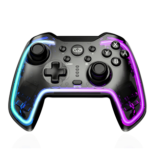 Bộ điều khiển chơi game không dây với đèn RGB Động cơ rung Nút <span class=keywords><strong>Turbo</strong></span> Nút có thể lập trình- Thiết kế công thái học 5.0 - Product Image 1