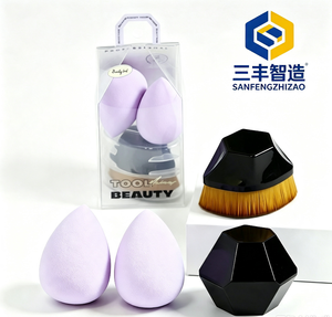 2 + 1 ชุดแปรงแต่งหน้าแบบผสมผสานฟองน้ำและแปรงปัดแป้ง - Product Image 6