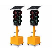 Feux de signalisation routière solaires à 3 voies de 200 mm, design mobile, feux de signalisation solaires mobiles