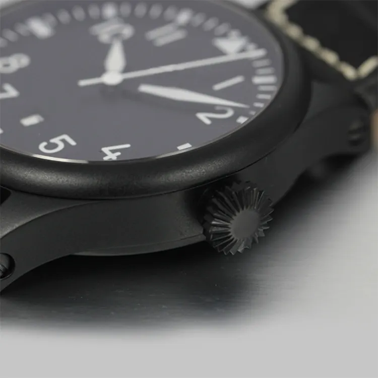Mexda Brand Popular Design Japan Quartz Movement Black Leather Strap Mineral Glass Cool Chrome Mechanical Watch For Men