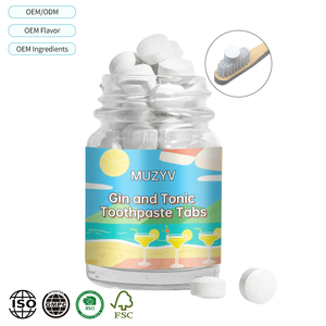 Oem Thảo Dược Tự Nhiên Kem Đánh Răng Máy Tính Bảng Gin Và Thuốc Bổ Rắn Kem Đánh Răng 60 Tab Florua Miễn Phí Cho Nhà Sử Dụng - Product Image 1