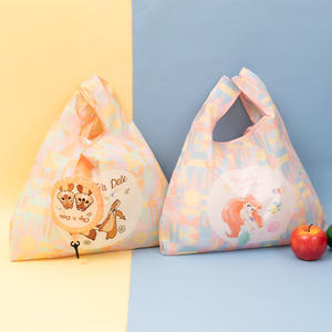 Gran oferta, bolso de mano con estampado personalizado, bolso plegable kawaii de compras de dibujos animados - Product Image 2