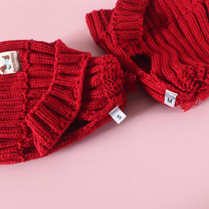 Roupas para Animais de Estimação, Gorro de Malha para Cães e Gatos, Fantasia de Festival, Chapéu de Natal para Cães e Gatos, Gorro de Malha com Pom Pom, Acessório Fofo para Fotos de Animais - Product Image 6