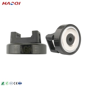 לוגו מותאם אישית עניבה כבל מגנטי הר מגנט בסיס חוט שחור - Product Image 1