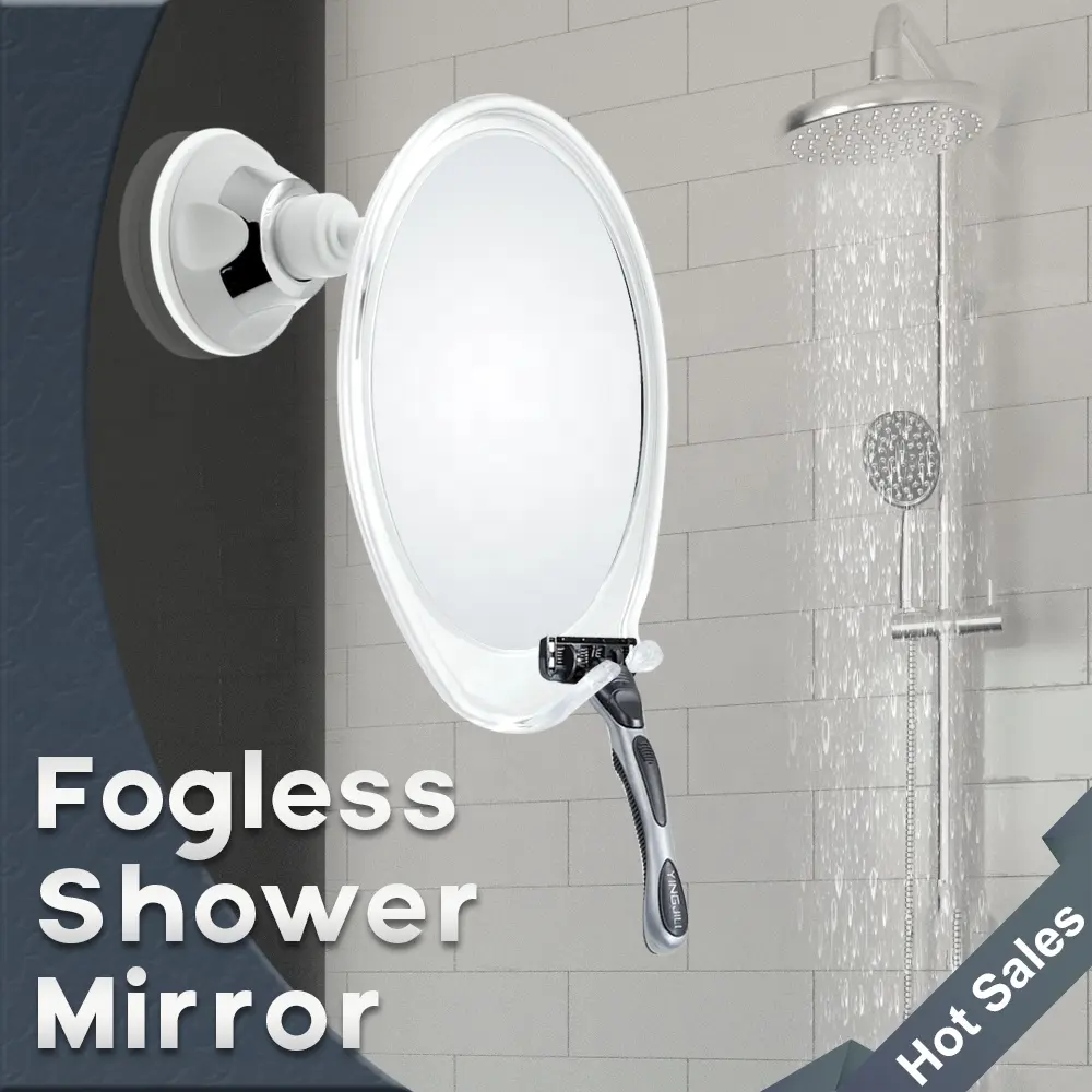 مرآة استحمام قابلة للضبط, مرآة استحمام قابلة للضبط مزودة بخطاف مدمج للحمام