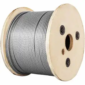 Mạ kẽm nylon bọc thép không gỉ 1x19 dây thép dây