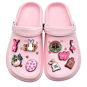 Charmes de chaussures lapin de Pâques, promotion cadeau, panier de Pâques, décorations de chaussures, œufs de Pâques, charmes de chaussures pour sabots - Product Image 2