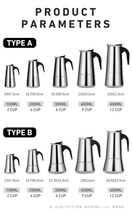 Moka pot 6 <span class=keywords><strong>tazas</strong></span> 10oz <span class=keywords><strong>Acero</strong></span> <span class=keywords><strong>inoxidable</strong></span> <span class=keywords><strong>Cafetera</strong></span> <span class=keywords><strong>italiana</strong></span> Estufa Espresso Maker - Product Image 4