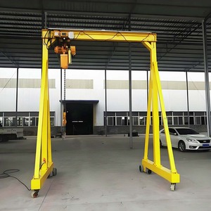Goedkope Mini Kraan Laadkraan 2 Ton Vrijstaande Garage Mobiele Portaalkraan Elektrisch Gemotoriseerd - Product Image 4
