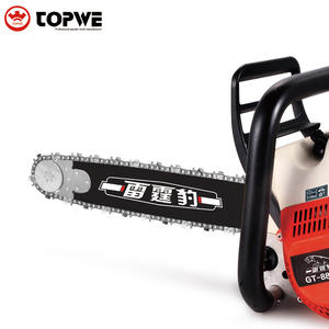 Topwe Big Power 82cc Machine de découpe de bois Scie à chaîne à bois à 2 temps Tronçonneuse à essence efficace pour créer une ligne coupe-feu - Product Image 2