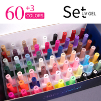 HONEY GIRL OEM Marque Privée 60+3 Couleurs 15ml Kit Vernis à Ongles Gel Vegan UV LED Vernis Gel Vente en Gros Set