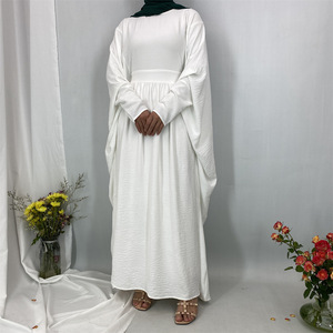 Venta al por Mayor de Elegantes Vestidos Largos Musulmanes con Pliegues <span class=keywords><strong>y</strong></span> Cobertura Total, Abaya Hijab <span class=keywords><strong>para</strong></span> Oriente Medio <span class=keywords><strong>y</strong></span> Turquía, Hechos <span class=keywords><strong>para</strong></span> Mujeres Musulmanas - Product Image 4