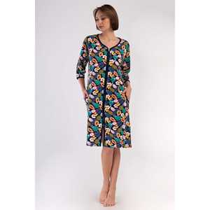 Robe de nuit pour femmes, taille XXL, manches 3/4, poche zippée, vêtements de maison - Product Image 4