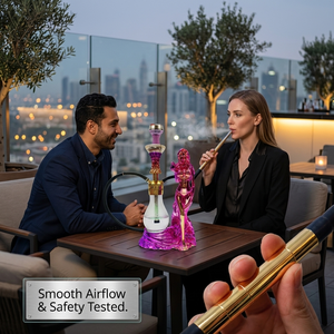 Chicha LED colorée en forme de déesse, en résine, avec motif <span class=keywords><strong>serpent</strong></span> décoratif - Product Image 3