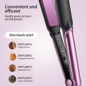 Plancha de Pelo Profesional <span class=keywords><strong>Pritech</strong></span>, Nueva, Placas Anchas de Aluminio para Peinado - Product Image 3