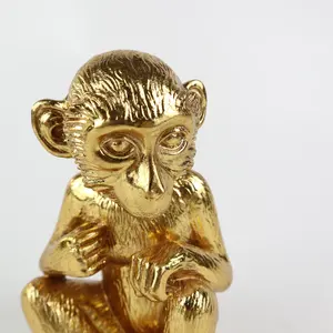 Figurine Wholesale Home Decore Indoor Animal Resin Crafts Monkey Figurine For Home Decoration