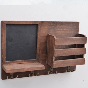 Soporte de <span class=keywords><strong>llaves</strong></span> y correo <span class=keywords><strong>para</strong></span> decoración de pared, organizador de correo rústico con ganchos <span class=keywords><strong>para</strong></span> <span class=keywords><strong>llaves</strong></span>, colgador de <span class=keywords><strong>llaves</strong></span> de pared, marrón - Product Image 2
