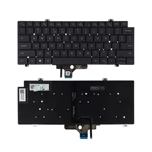 कस्टम लेआउट ब्रिटेन सपा कीबोर्ड के लिए Backlight के साथ डेल अक्षांश 5420 7420 7520 कीबोर्ड बैकलिट स्पेनिश Teclado लैपटॉप कीबोर्ड