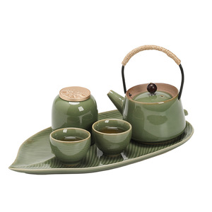 Creative Ceramic Kettle <b>Tea</b> <b>Set</b> For Two With Tray And <b>Cups</b> Lead Free Dehua Pottery Kung Fu <b>Tea</b> Service Afternoon <b>Tea</b> Gift - Product Image 5