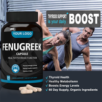 Compléments de Fenugrec Ausreson OEM 500mg Capsules de Fenugrec Ashwagandha Extrait de Graines de Fenugrec