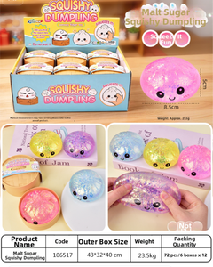 Jouet Squishy Anti-Stress en Forme de Boulette de Maltose, Balle à Presser Sensorielle Fidget - Product Image 6