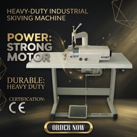 Machine à coudre à découper les bords 801 robuste, machine industrielle de haute précision pour le découpage des bords du cuir et la découpe de fourrures synthétiques