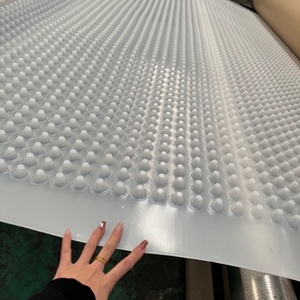 プラスチックHDPE排水層ボードグリーンルーフシステムHDPE排水シートジオテキスタイル付きサブグレード保護 - Product Image 3
