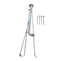 Arroseur de jardin agricole de 2 pouces, canon à eau pour l'irrigation, grande portée, arroseur avec trépied