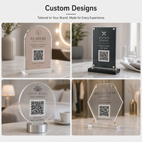 Plaques rondes personnalisées en acrylique avec logo, lettres 3D, enseignes murales en acrylique pour salon de beauté