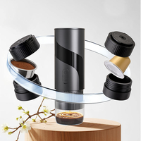 Machine à café expresso portable 20 bars, rechargeable par USB, avec réservoir d'eau en acier inoxydable pour la préparation du café