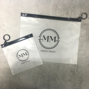 9*12CM Custom Small Recyclable Plastic <b>clear</b> Pvc Zipper <b>Bag</b> for Cosmetic Jewelry Necklace Ring Packaging Ziplock Pouch - Product Image 4