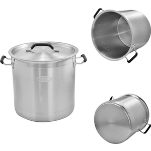 Batterie de cuisine à induction commerciale d'usine OEM Marmite en acier inoxydable de <span class=keywords><strong>40</strong></span> <span class=keywords><strong>cm</strong></span> pour restaurants - Product Image 5