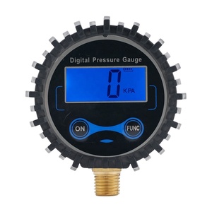 Motorcycle Car Digital Tyre Manometer <strong>Pressure</strong> <strong>Gauge</strong> 0.1psi Resolution With 1/4''NPT Bottom Connection And Rubber Protector - Product Image 1