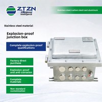 Boîtier de jonction hybride antidéflagrant, anti-poussière, étanche, ignifuge IP55 en alliage d'aluminium moulé, modèle BXK51, pour le pétrole