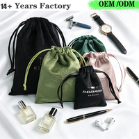 Pochette en velours personnalisée avec cordon de serrage pour bijoux, rouge à lèvres, parfum, cosmétiques, boucles d'oreilles, bagues, colliers et emballages cadeaux