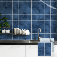 Autocollants muraux modernes en fausse céramique autocollants pour chambre à coucher, hôtel, cuisine, salle de bain - Imperméables et résistants à la moisissure