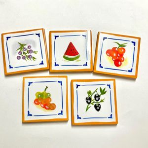 Azulejos de Cerámica Modernos Pintados a Mano, Azulejos Interiores, Murales Personalizados para Cocina con Frutas y Verduras, Accesorios Decorativos - Product Image 2