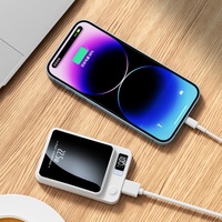 Banque d'Alimentation Portable 22,5 W à Charge Rapide 10000 mAh avec Écran LED Magnétique Sans Fil pour Téléphone Mobile
